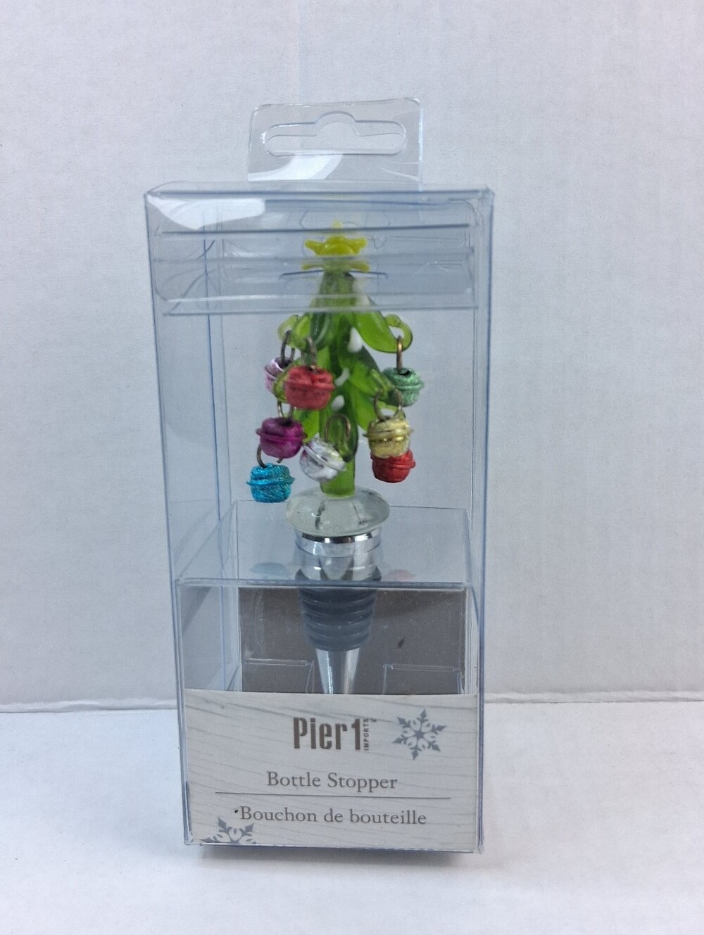 Pier 1 Christmas Tree Holiday Wine Bottle Stopper